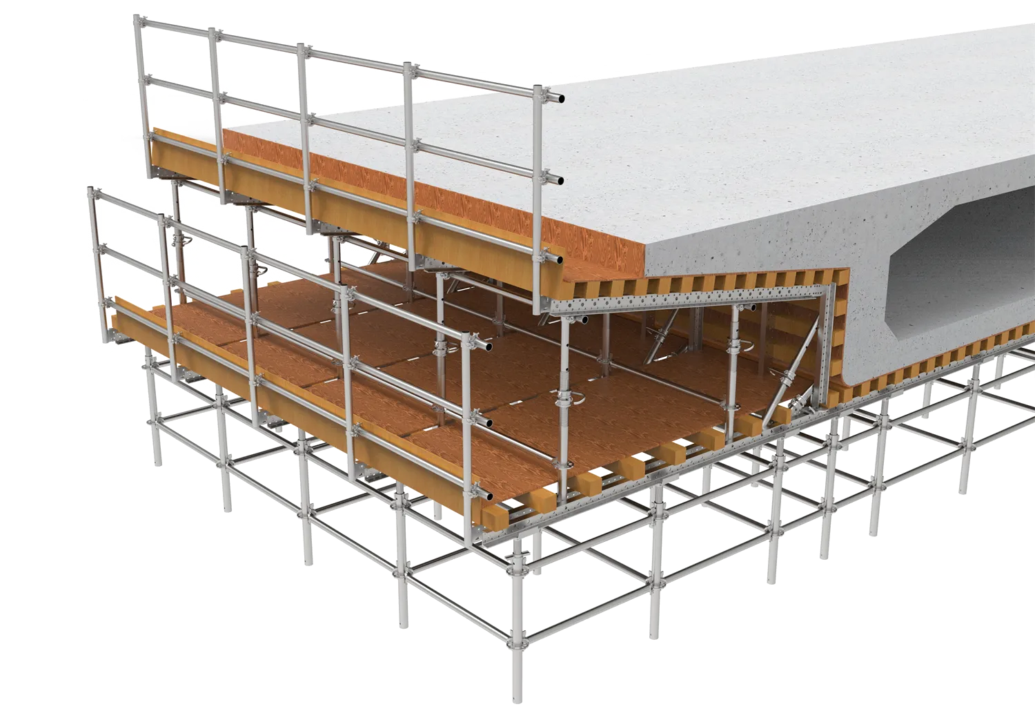 Cast-in-situ Bridge Formwork Support System